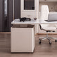 3 Drawers Task Desk Rectangular Shaped Office Desk in White for Office Clearhalo 'furn' 'furn_office_desk' 'Furniture' 'Office Desks' 'Office Furniture' 'office_desk' 7114306