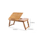 Wooden Writing Desk Contemporary Folding Office Desk in Natural