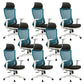 Modern Fixed Arms Chair Tilt Mechanism No Distressing Ergonomic Desk Chair 8 Piece Set Clearhalo 'furn' 'furn_office_chair' 'Furniture' 'Office Chairs' 'Office Furniture' 'office_chair' 7115401