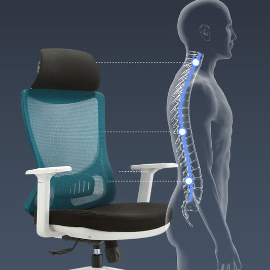 Modern Fixed Arms Chair Tilt Mechanism No Distressing Ergonomic Desk Chair Clearhalo 'furn' 'furn_office_chair' 'Furniture' 'Office Chairs' 'Office Furniture' 'office_chair' 7115404