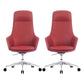 Modern Swivel Chair Desk Chair Faux Leather Executive Managers Chair 2 Piece Set High-Back (Over 22 in.) Clearhalo 'furn' 'furn_office_chair' 'Furniture' 'Office Chairs' 'Office Furniture' 'office_chair' 7115491