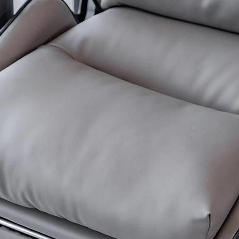 Silla de oficina de armas tapizada moderna silla de tareas rotatables con ruedas