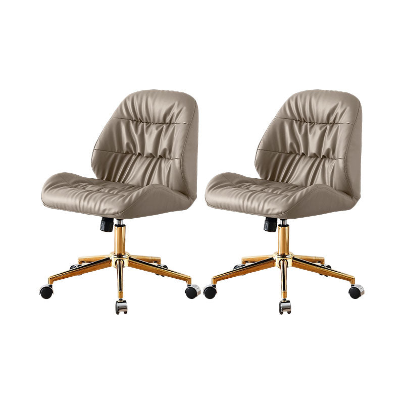 Sedia da ufficio girevole contemporanea compito in fico in pelle sedia