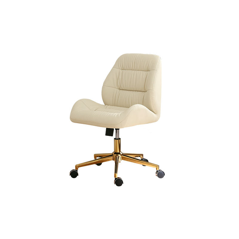 Sedia da ufficio girevole contemporanea compito in fico in pelle sedia