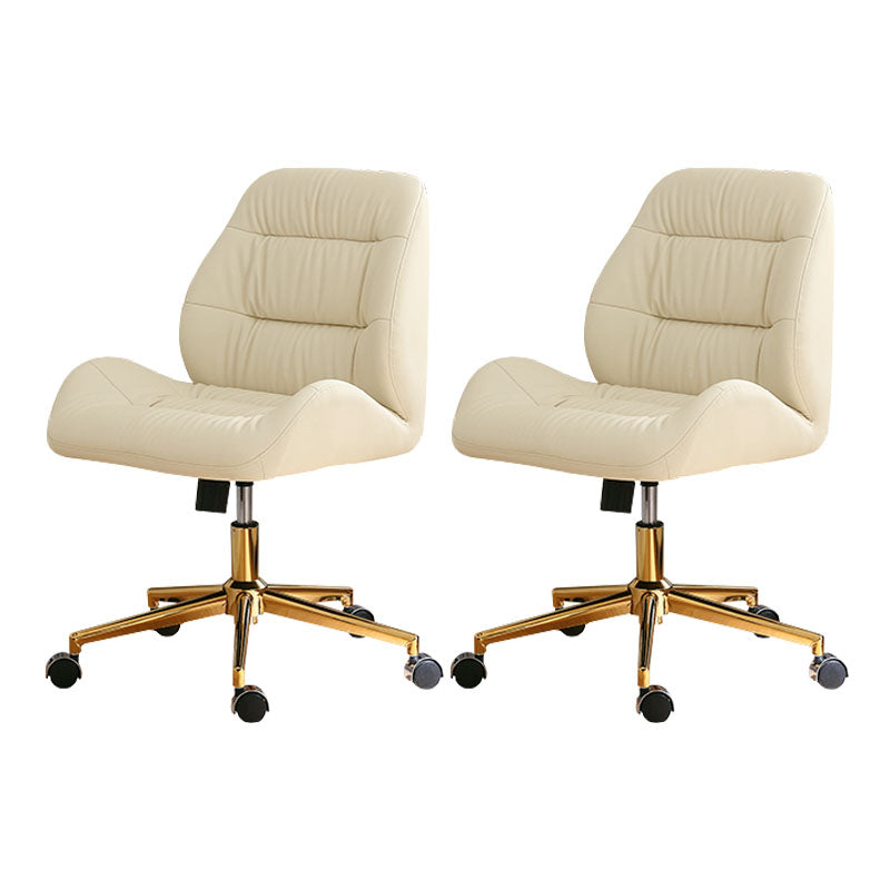 Sedia da ufficio girevole contemporanea compito in fico in pelle sedia