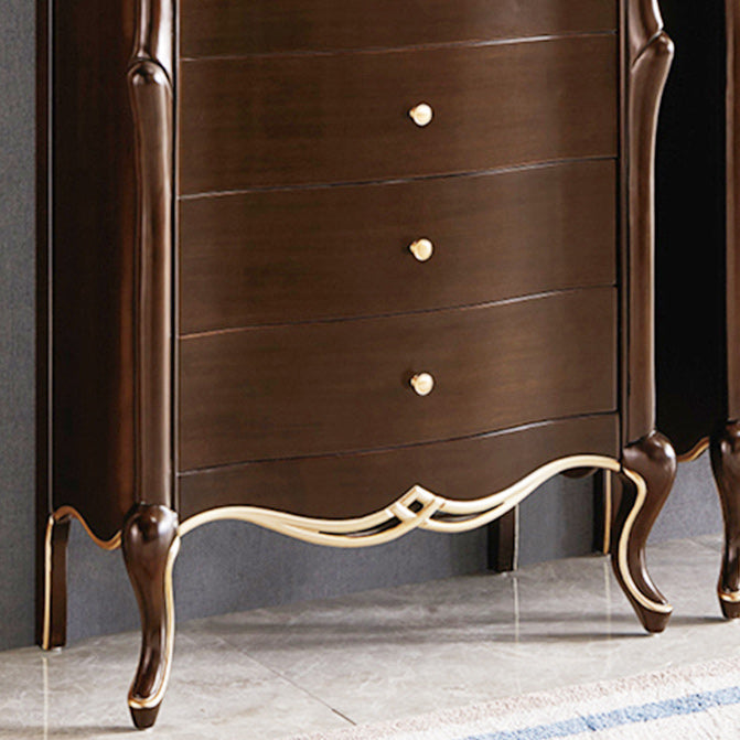 Mid-Century Modern Storage Cabinet Solid Wood 5/6-Drawer Accent Chest Clearhalo 'Cabinets & Chests' 'cabinets_chests' 'furn' 'furn_cabinets_chests' 'Furniture' 'Living Room Furniture' 7117474