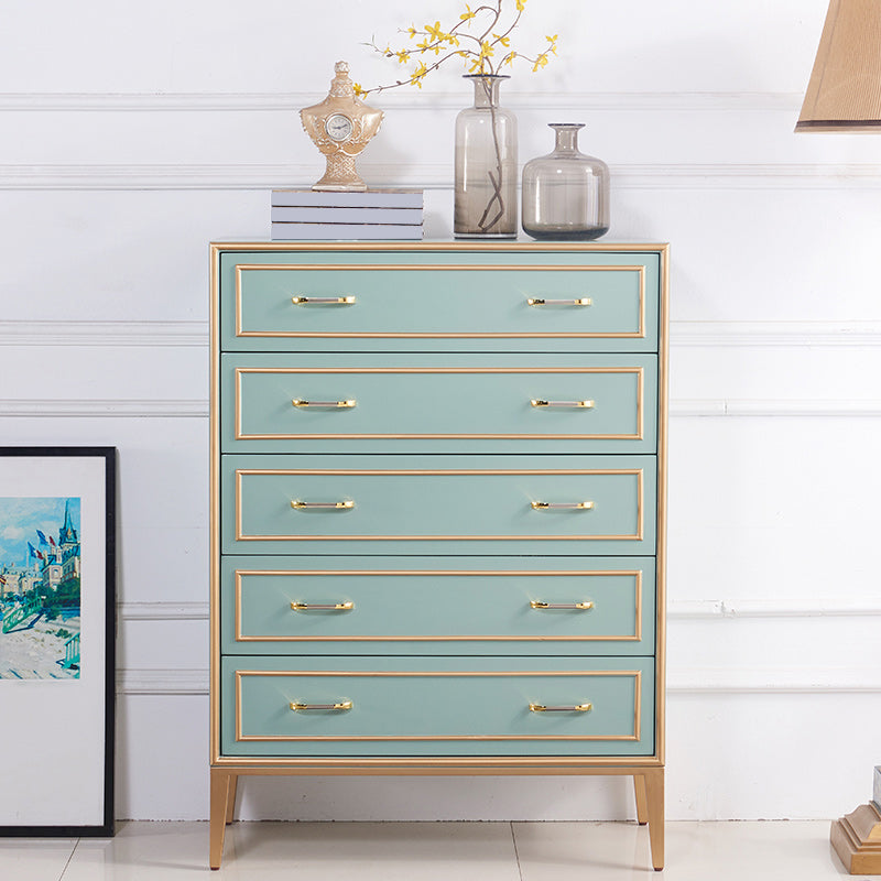 5 Drawers Accent Chest Modernism 47.2" Tall Solid Wood Cabinet Clearhalo 'Cabinets & Chests' 'cabinets_chests' 'furn' 'furn_cabinets_chests' 'Furniture' 'Living Room Furniture' 7117493