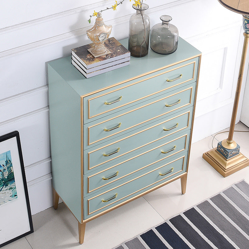 5 Drawers Accent Chest Modernism 47.2" Tall Solid Wood Cabinet Clearhalo 'Cabinets & Chests' 'cabinets_chests' 'furn' 'furn_cabinets_chests' 'Furniture' 'Living Room Furniture' 7117494