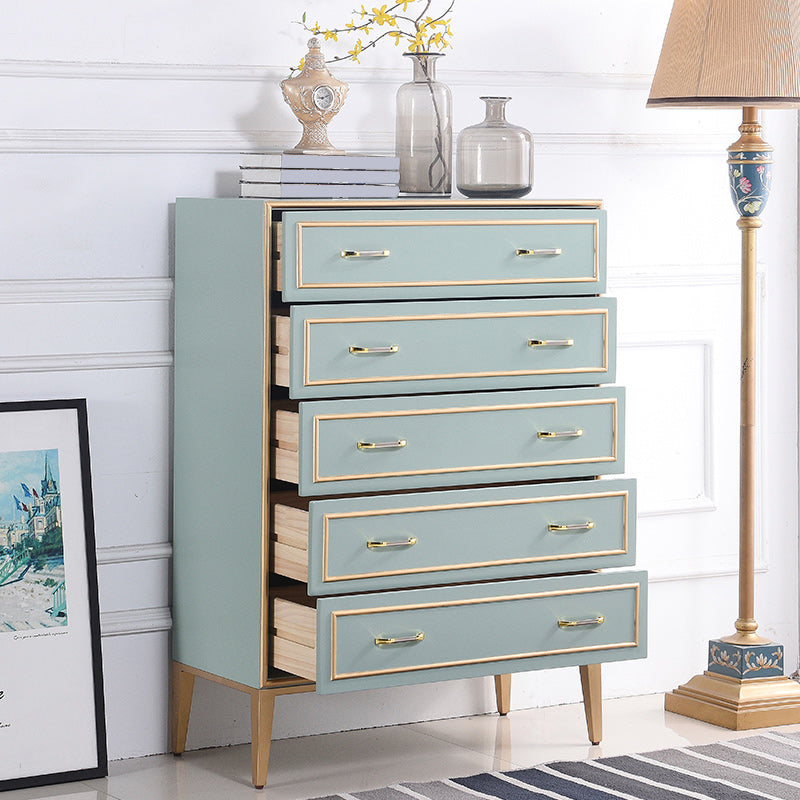 5 Drawers Accent Chest Modernism 47.2" Tall Solid Wood Cabinet Clearhalo 'Cabinets & Chests' 'cabinets_chests' 'furn' 'furn_cabinets_chests' 'Furniture' 'Living Room Furniture' 7117495