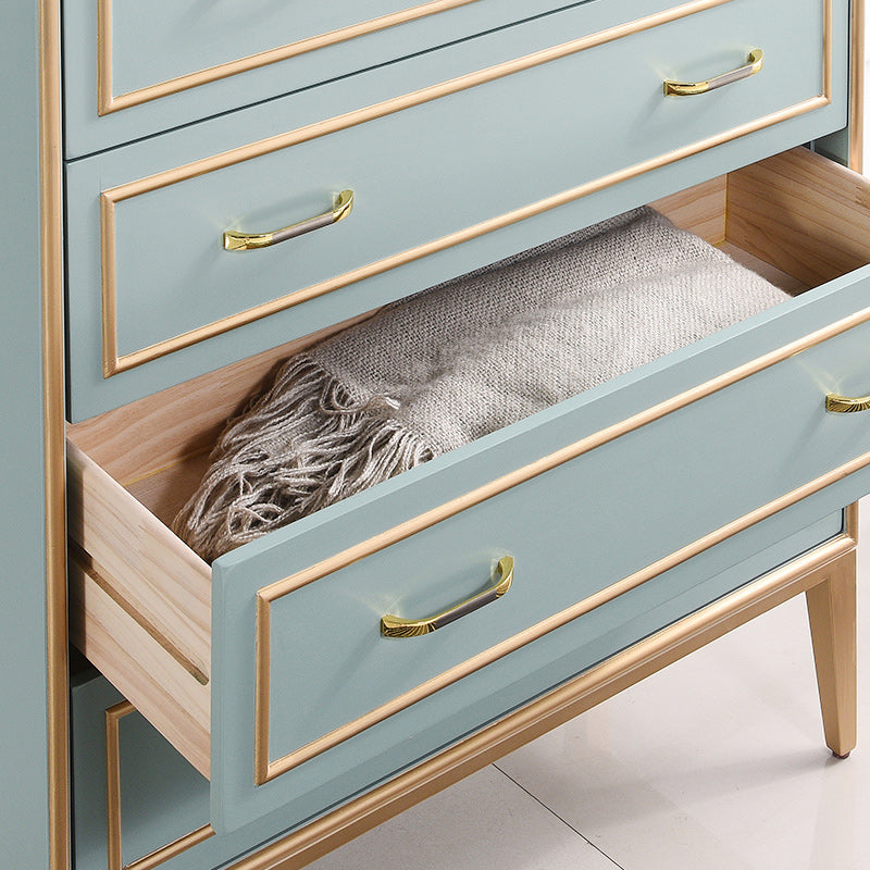 5 Drawers Accent Chest Modernism 47.2" Tall Solid Wood Cabinet Clearhalo 'Cabinets & Chests' 'cabinets_chests' 'furn' 'furn_cabinets_chests' 'Furniture' 'Living Room Furniture' 7117497