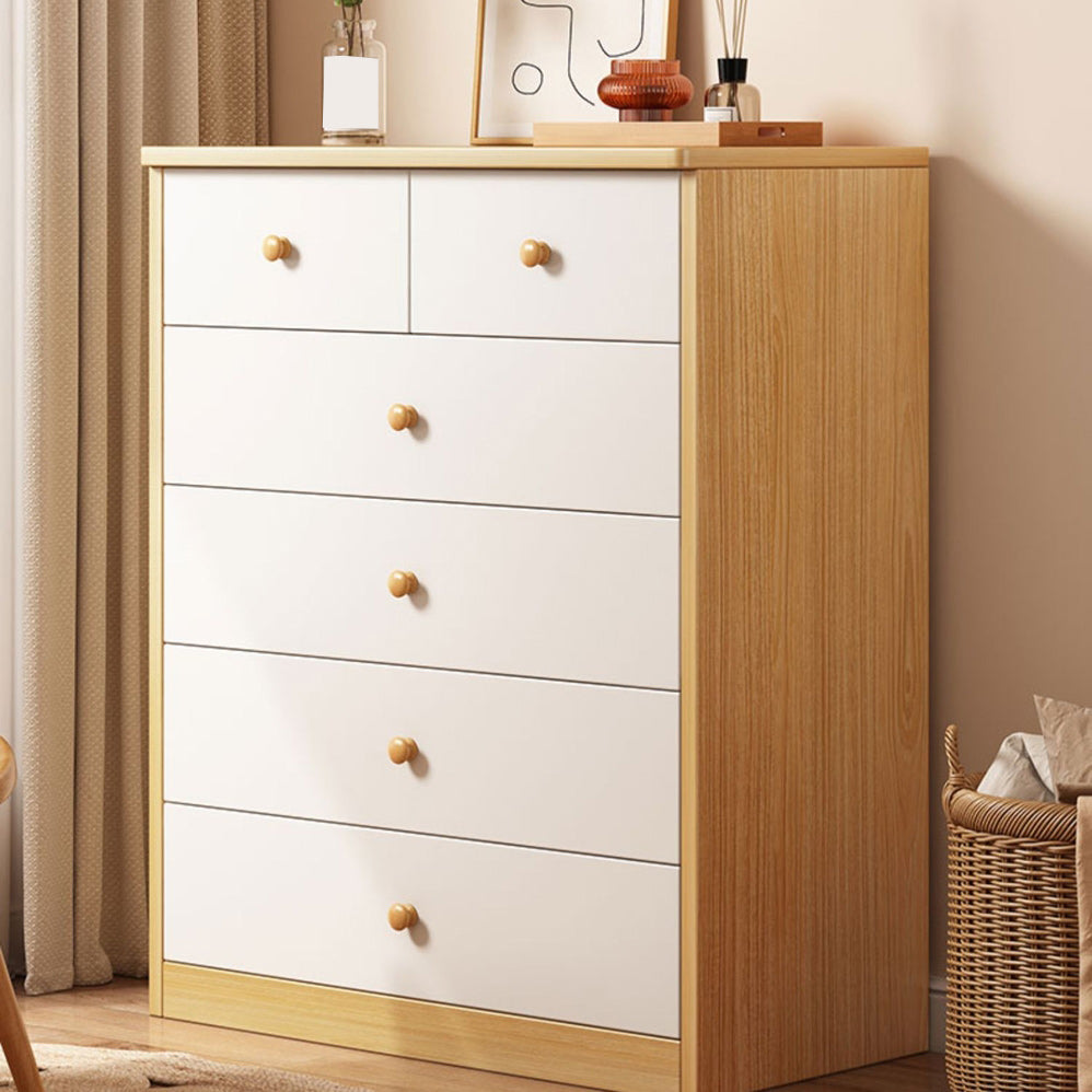 Standard Storage Cabinet Modern Wood Rectangle Side Cabinet with Drawers