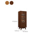 Rubberwood Accent Cabinet Modern Glass Paned Cabinet with Drawers Clearhalo 'Cabinets & Chests' 'cabinets_chests' 'furn' 'furn_cabinets_chests' 'Furniture' 'Living Room Furniture' 7117594