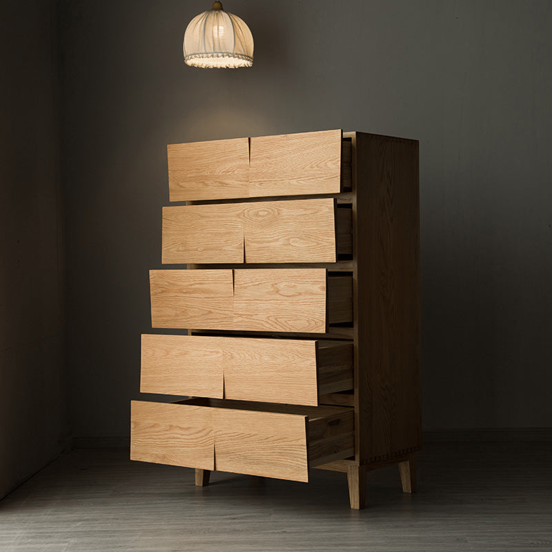 Modern Natural Cabinet with Drawers Solid Wood 16.9" D Chest Clearhalo 'Cabinets & Chests' 'cabinets_chests' 'furn' 'furn_cabinets_chests' 'Furniture' 'Living Room Furniture' 7117613