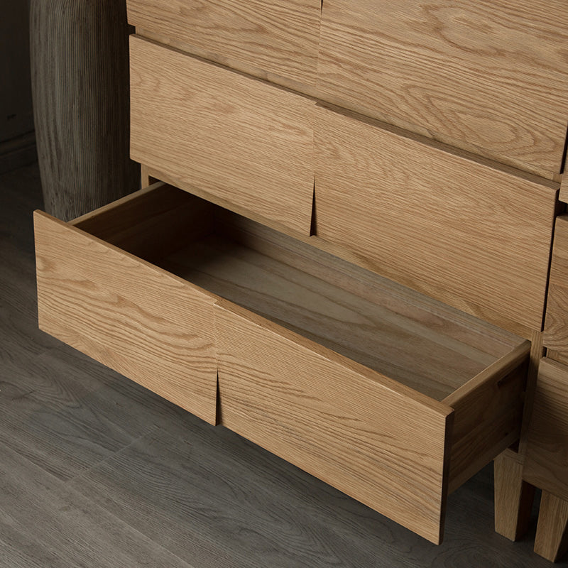 Modern Natural Cabinet with Drawers Solid Wood 16.9" D Chest Clearhalo 'Cabinets & Chests' 'cabinets_chests' 'furn' 'furn_cabinets_chests' 'Furniture' 'Living Room Furniture' 7117616