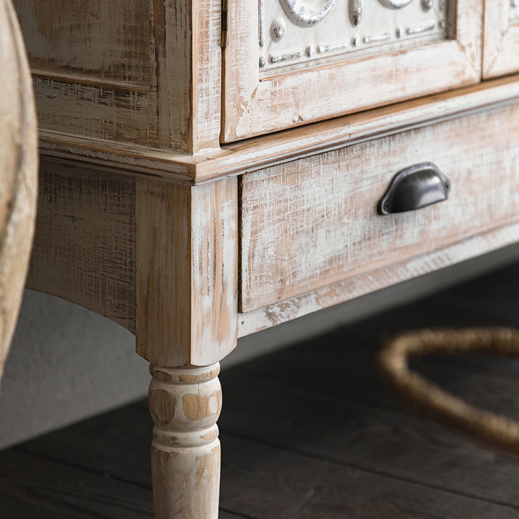 Industrial Stain Resistant Cabinet Distressed Wood Solid Wood Accent Cabinet Clearhalo 'Cabinets & Chests' 'cabinets_chests' 'furn' 'furn_cabinets_chests' 'Furniture' 'Living Room Furniture' 7117649