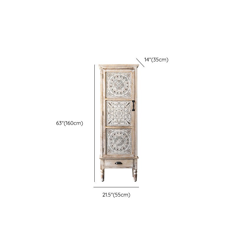 Industrial Stain Resistant Cabinet Distressed Wood Solid Wood Accent Cabinet Clearhalo 'Cabinets & Chests' 'cabinets_chests' 'furn' 'furn_cabinets_chests' 'Furniture' 'Living Room Furniture' 7117657