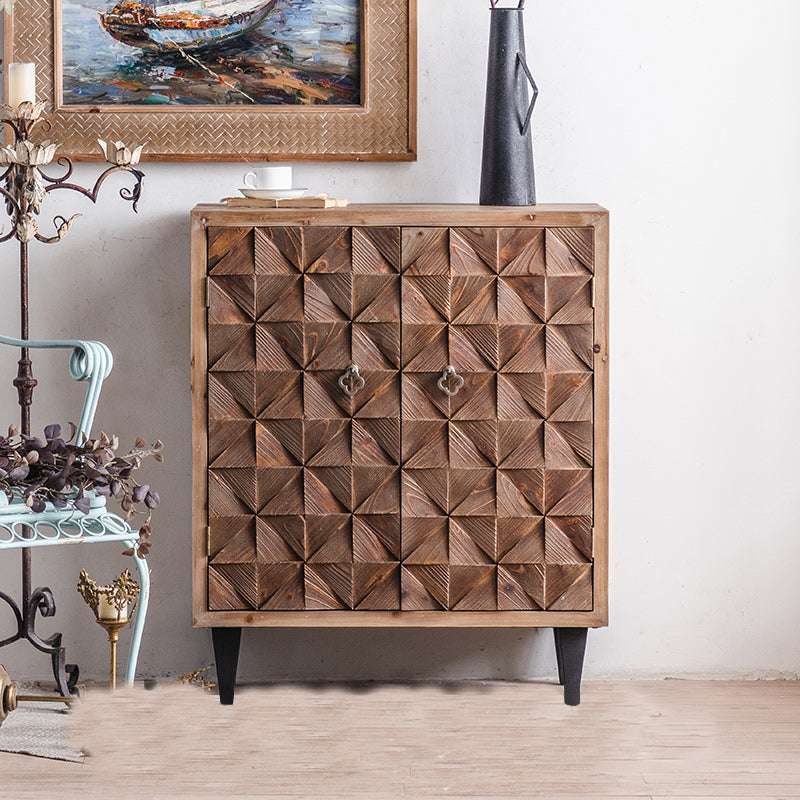 Distressed Wood Accent Chest Industrial Style Solid Wood Cabinet with Drawers 31"L x 16"W x 37"H Clearhalo 'Cabinets & Chests' 'cabinets_chests' 'furn' 'furn_cabinets_chests' 'Furniture' 'Living Room Furniture' 7117681