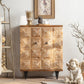 Distressed Wood Accent Chest Industrial Style Solid Wood Cabinet with Drawers Clearhalo 'Cabinets & Chests' 'cabinets_chests' 'furn' 'furn_cabinets_chests' 'Furniture' 'Living Room Furniture' 7117684