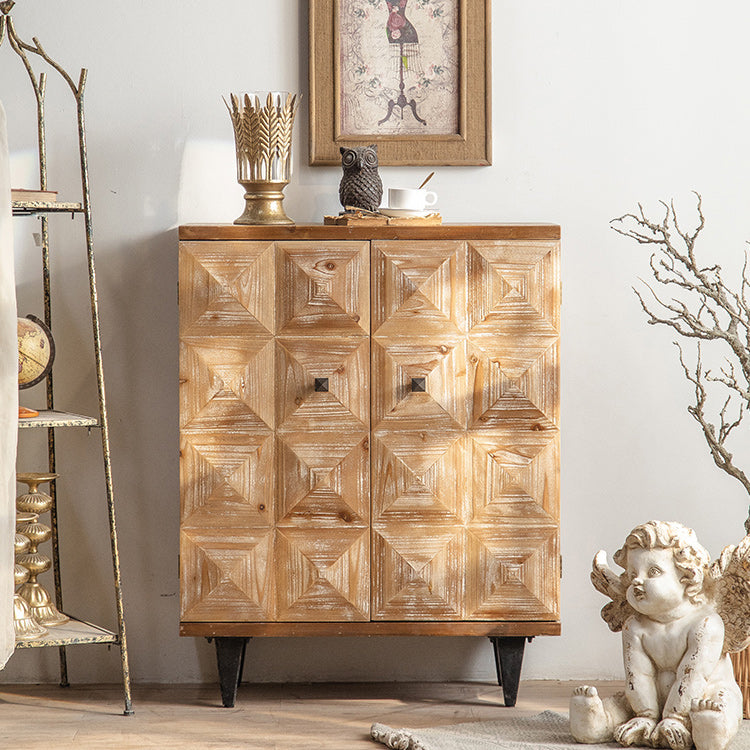 Distressed Wood Accent Chest Industrial Style Solid Wood Cabinet with Drawers Clearhalo 'Cabinets & Chests' 'cabinets_chests' 'furn' 'furn_cabinets_chests' 'Furniture' 'Living Room Furniture' 7117684