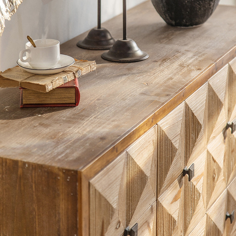 Distressed Wood Accent Chest Industrial Style Solid Wood Cabinet with Drawers Clearhalo 'Cabinets & Chests' 'cabinets_chests' 'furn' 'furn_cabinets_chests' 'Furniture' 'Living Room Furniture' 7117690