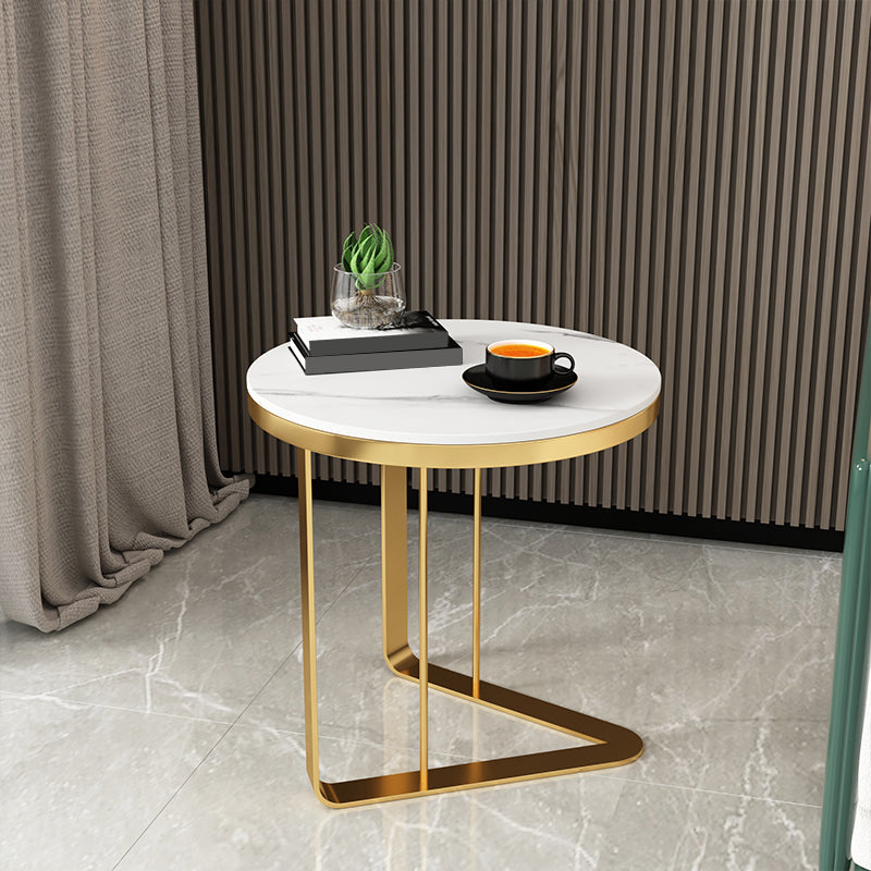 Tavolo laterale in ardesia rotondo della metà del secolo tavolo da piedistallo lussuoso