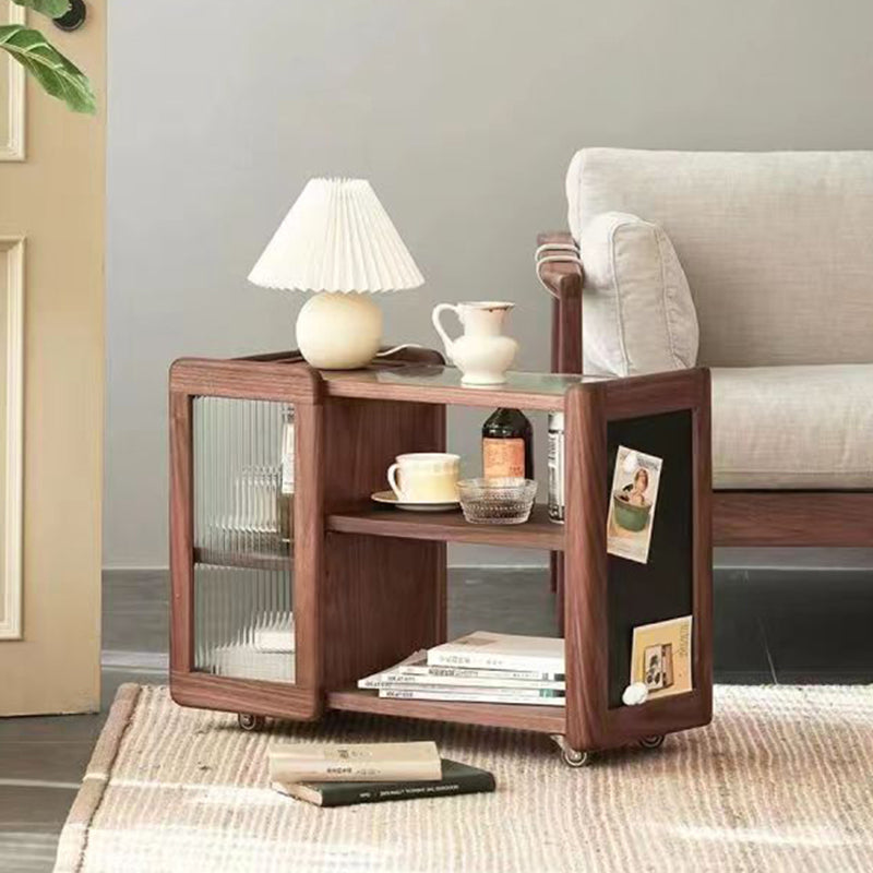 Table d'appoint contemporaine 11.8 "de large table d'accent en bois massif