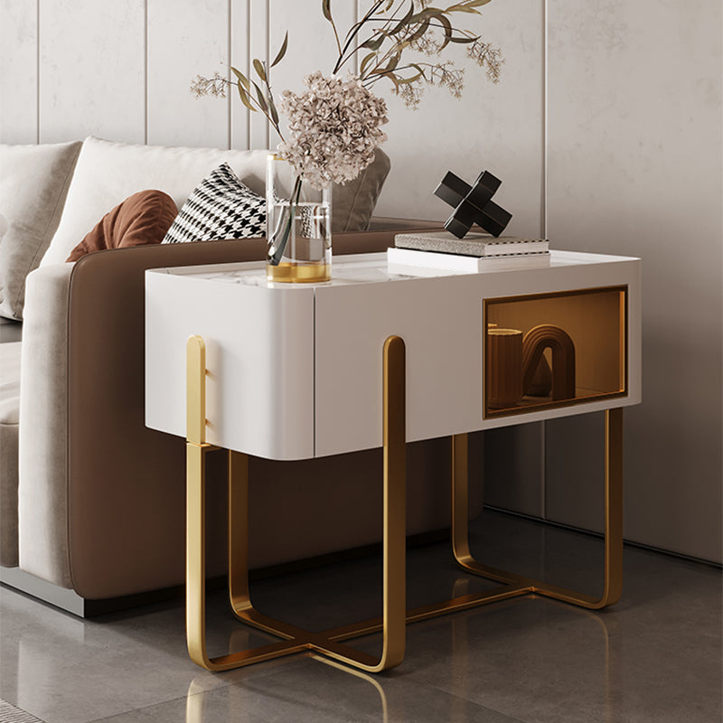 Tavolo di accento laterale in marmo della metà secolo