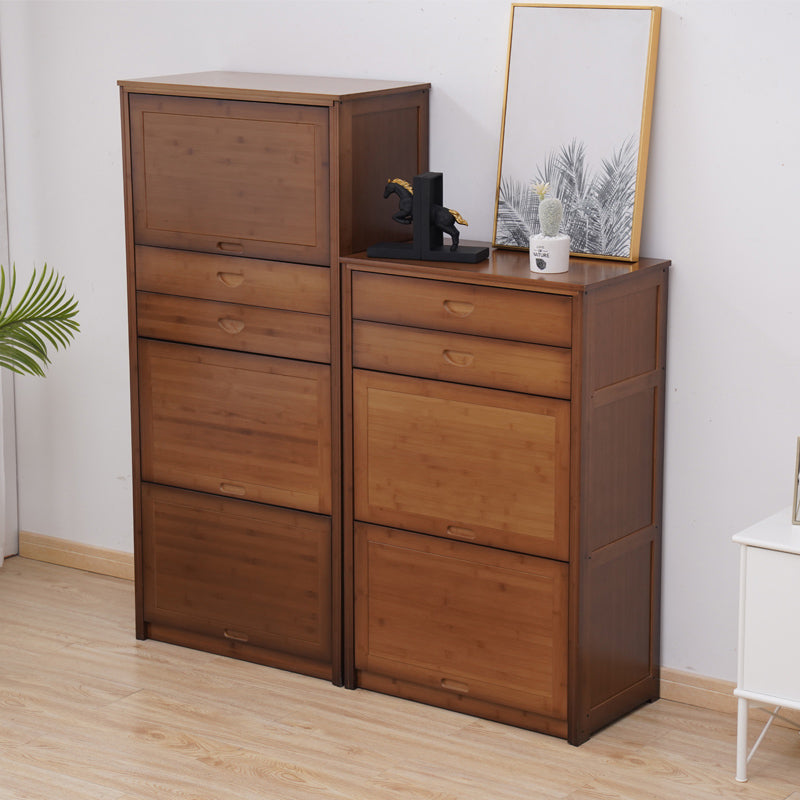 Mobile rettangolo moderno della metà secolo mobile marrone con porte in legno massiccio