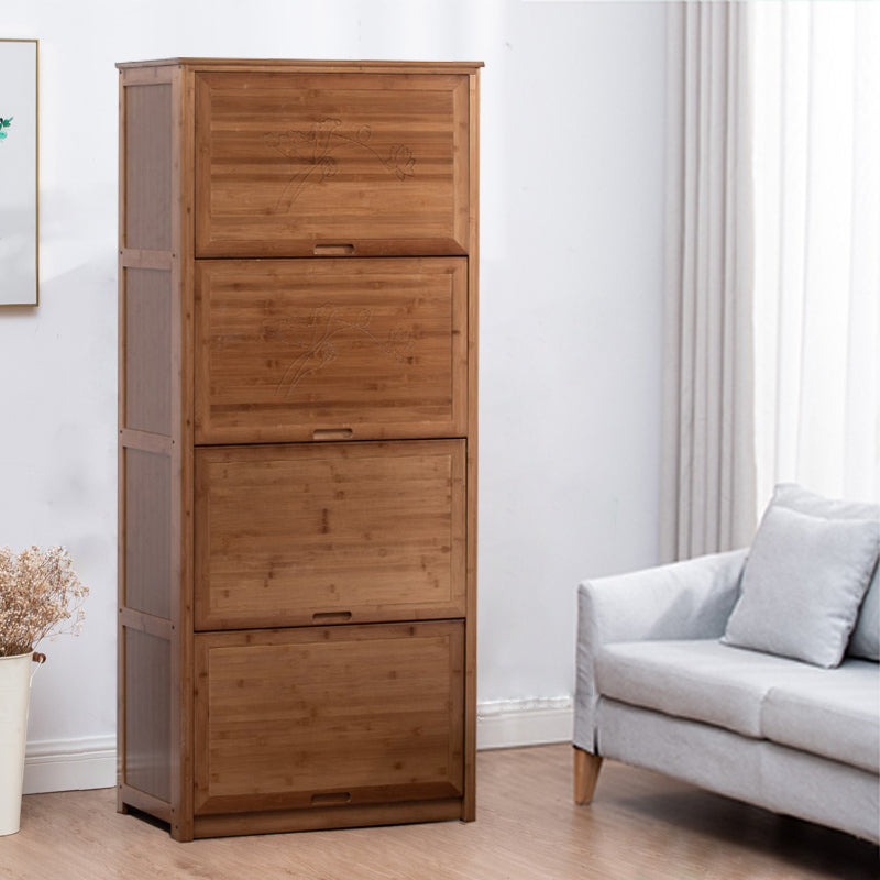 Mobile rettangolo moderno della metà secolo mobile marrone con porte in legno massiccio