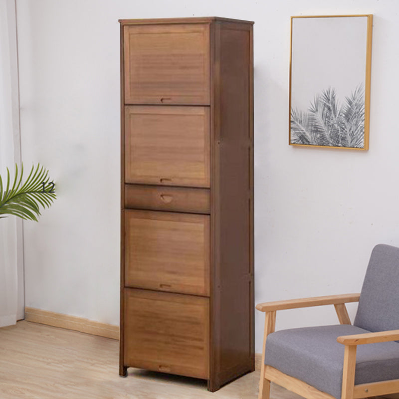 Mobile rettangolo moderno della metà secolo mobile marrone con porte in legno massiccio