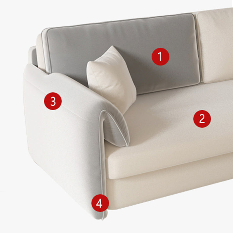 Contemporary Foldable Futon Sleeper Gray Futon Sleeper Sofa Bed Clearhalo 'furn' 'furn_futons' 'Furniture' 'Futons & Daybeds' 'Futons' 'Living Room Furniture' 7120576