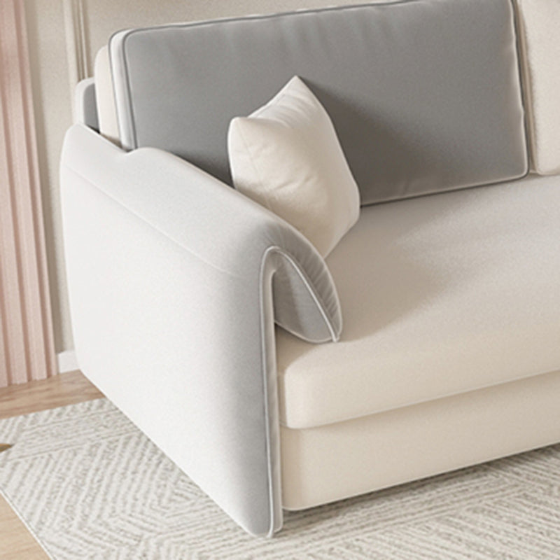 Contemporary Foldable Futon Sleeper Gray Futon Sleeper Sofa Bed Clearhalo 'furn' 'furn_futons' 'Furniture' 'Futons & Daybeds' 'Futons' 'Living Room Furniture' 7120581