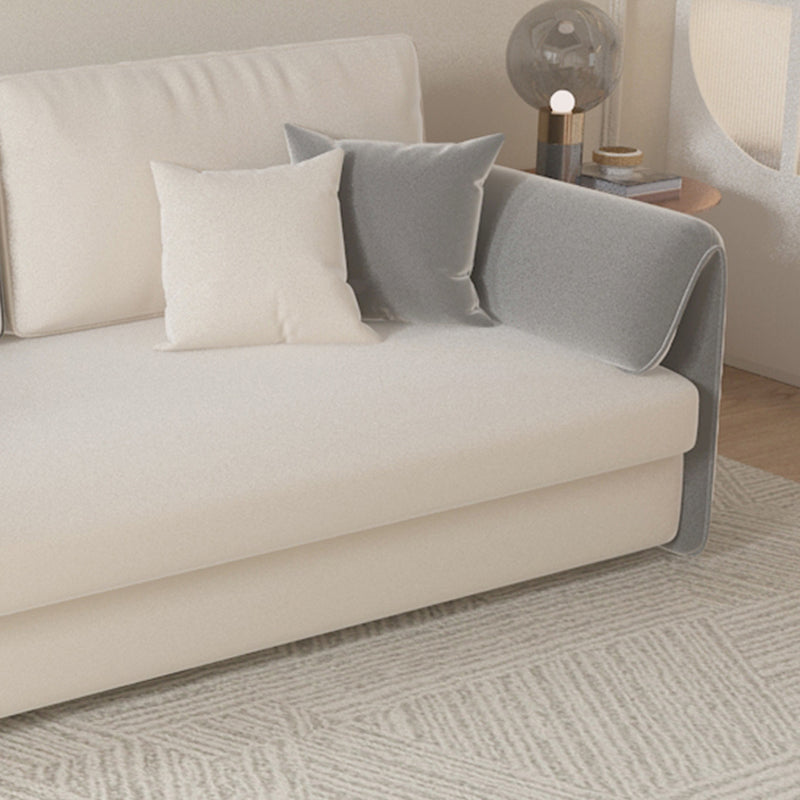 Contemporary Foldable Futon Sleeper Gray Futon Sleeper Sofa Bed Clearhalo 'furn' 'furn_futons' 'Furniture' 'Futons & Daybeds' 'Futons' 'Living Room Furniture' 7120583