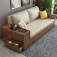31" Wide Contemporary Sleeper Sofa Futon Leather Storage Sleeper Sofa