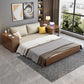 31" Wide Contemporary Sleeper Sofa Futon Leather Storage Sleeper Sofa