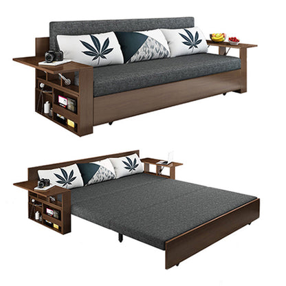 Dormita da 30 "divano dormiente contemporaneo futon grigio divano dormiente