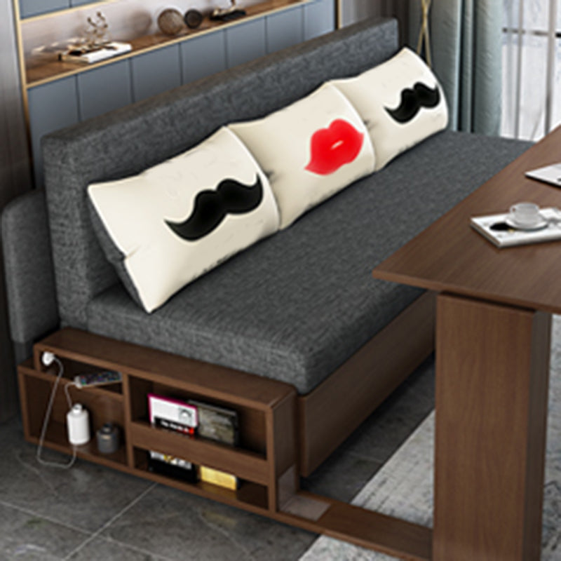 Dormita da 30 "divano dormiente contemporaneo futon grigio divano dormiente