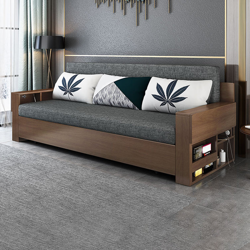 Dormita da 30 "divano dormiente contemporaneo futon grigio divano dormiente