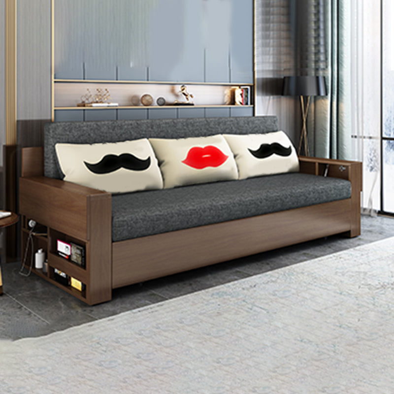 Dormita da 30 "divano dormiente contemporaneo futon grigio divano dormiente