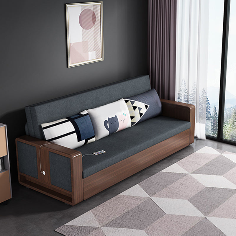 31 "De large canapé-lit contemporain futon gris oreiller comprenant un canapé-lit