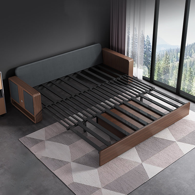 31 "De large canapé-lit contemporain futon gris oreiller comprenant un canapé-lit