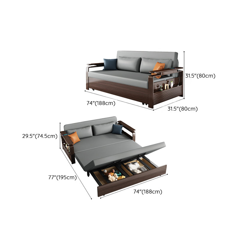 31 "divano dormiente ampio contemporaneo futon grigio divano.