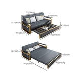 Cuscino posteriore braccia quadrata divano di divano futon in frode in pelle convalida con deposito