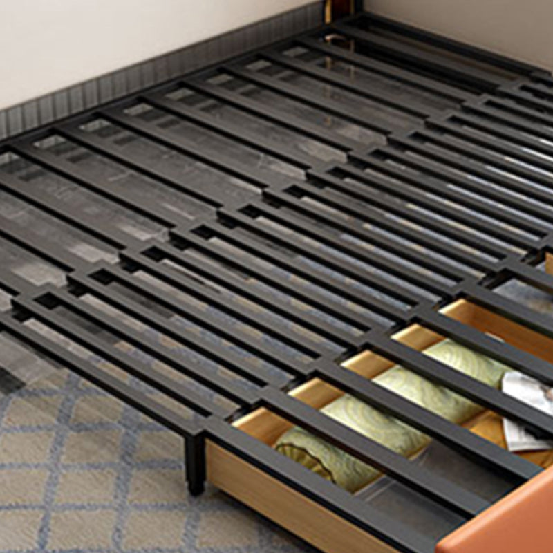 32.67 "Cama de cuero de piel sintética de alta cama Sofá con estilo Glam en beige