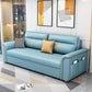 32.67 "Alto Faux Leather Sleeper Nordic Styled Sofa Bed in Blue