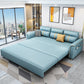 32.67 "Alto Faux Leather Sleeper Nordic Styled Sofa Bed in Blue