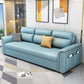 32.67 "Alto Faux Leather Sleeper Nordic Styled Sofa Bed in Blue