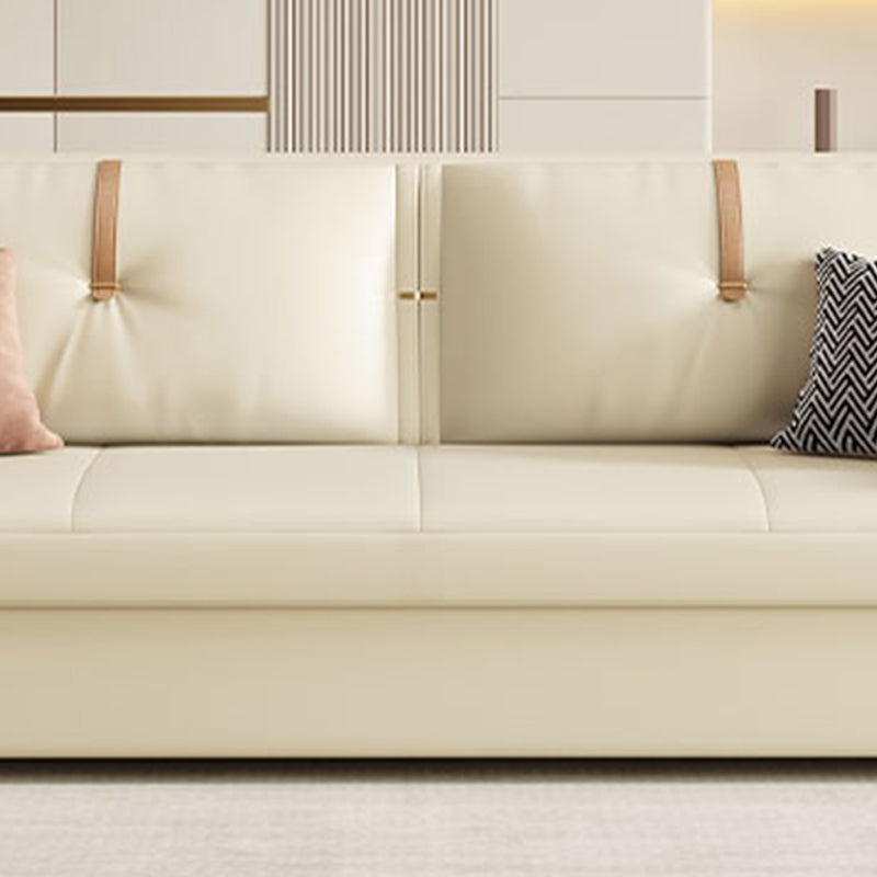 Cuscino da 32 "cuscinetto in pelle da divano dormiente ad largo glam