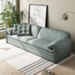 Nordic Upholstered Sleeper Sofa Pillow Top Arm Sofa Bed in Green Clearhalo 'furn' 'furn_futons' 'Furniture' 'Futons & Daybeds' 'Futons' 'Living Room Furniture' 7121365