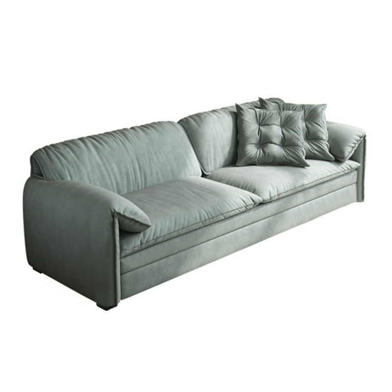 Nordic Upholstered Sleeper Sofa Pillow Top Arm Sofa Bed in Green Clearhalo 'furn' 'furn_futons' 'Furniture' 'Futons & Daybeds' 'Futons' 'Living Room Furniture' 7121374